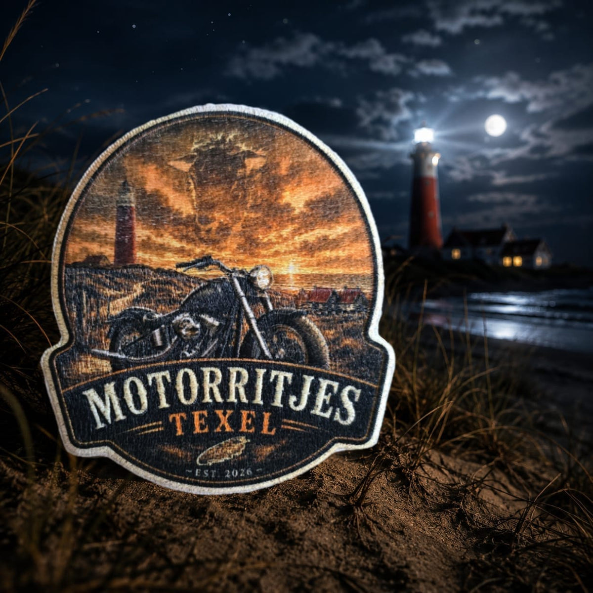 Motorritjes Texel - patch - Vuurtoren