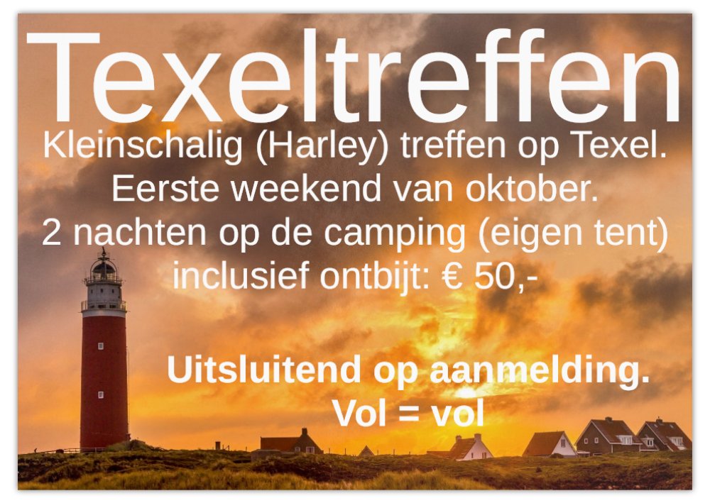 Texeltreffen zaterdag/zondag