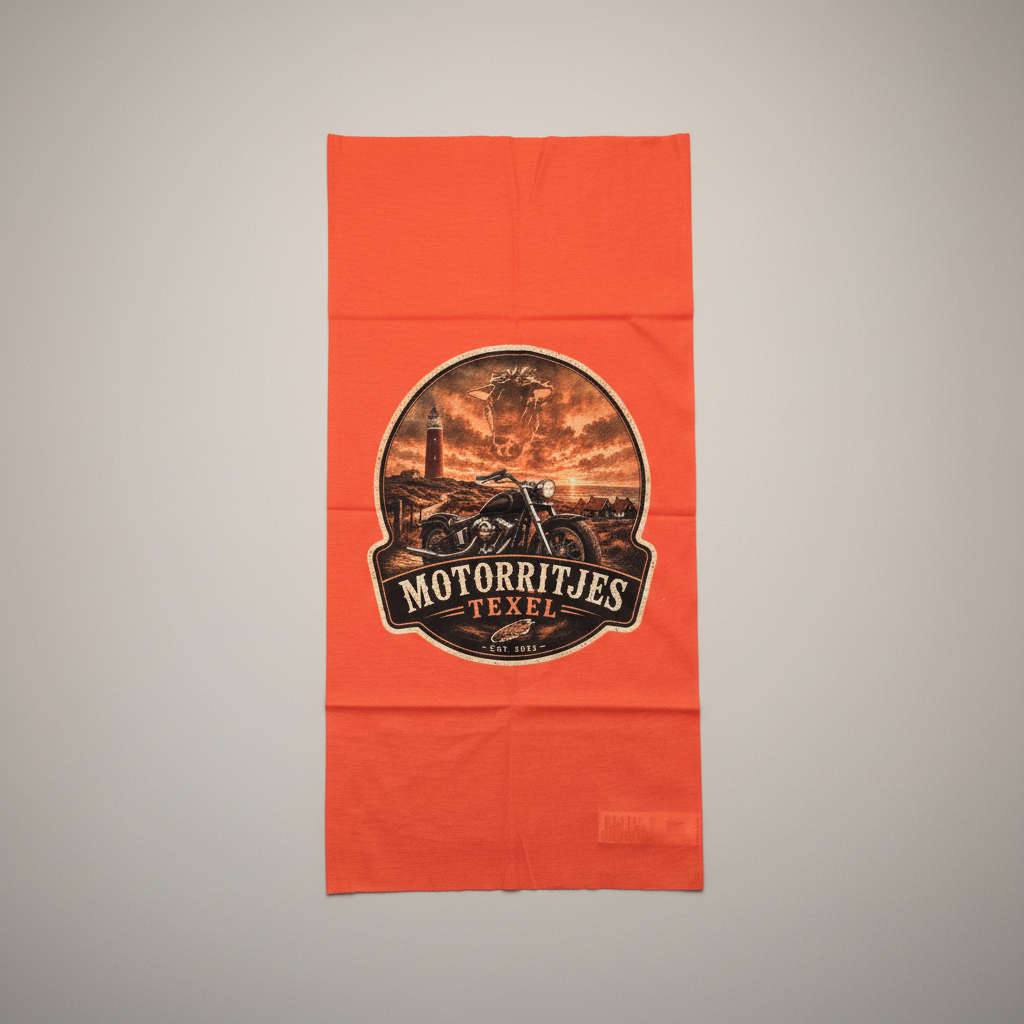Colletje Motorritjes Texel - Zwart, oranje, kleurrijk