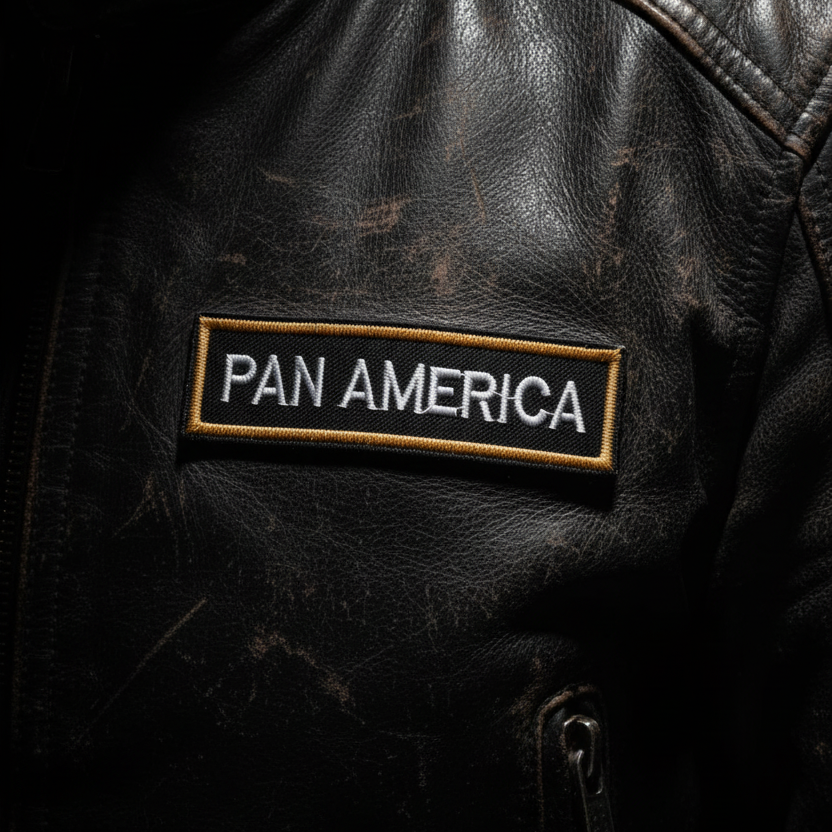 Patch Pan America op leren achtergrond